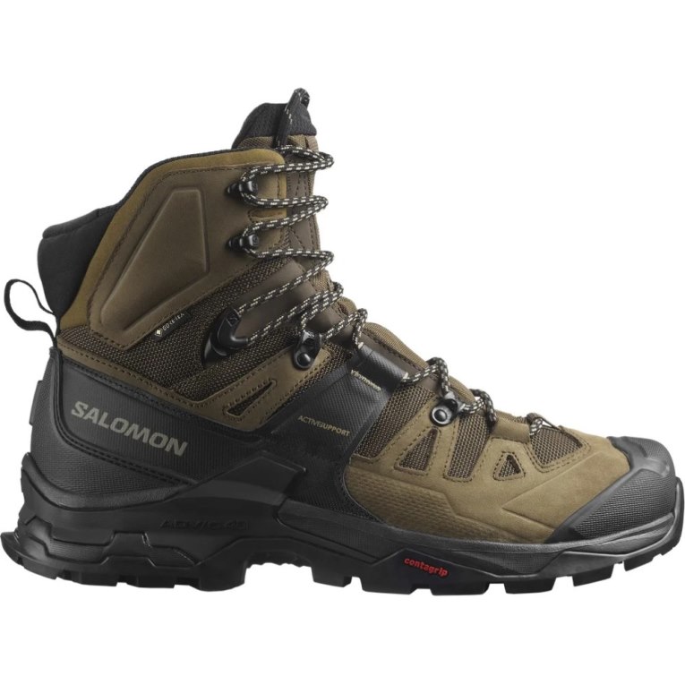 Botas Montaña Salomon Quest 4 GTX Hombre Verde Oliva | MX LOYU192